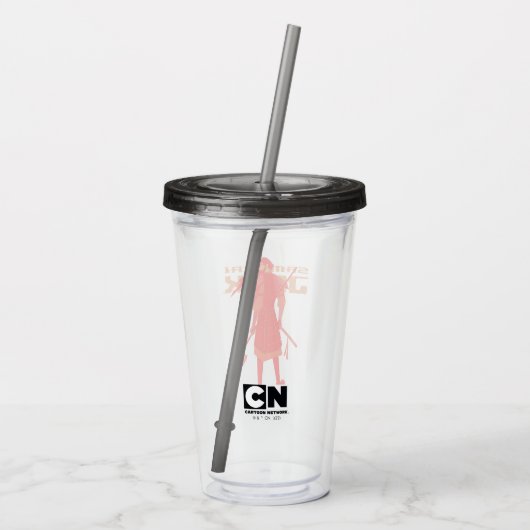Samurai Jack Red Warrior Graphic Acryl Drinkbeker (Achterkant)