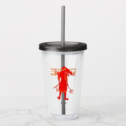 Samurai Jack Red Warrior Graphic Acryl Drinkbeker (Voorkant)
