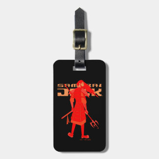 Samurai Jack Red Warrior Graphic Bagagelabel