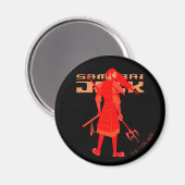 Samurai Jack Red Warrior Graphic Magneet (Voorkant / Achterkant)
