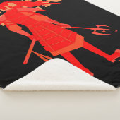 Samurai Jack Red Warrior Graphic Sherpa Deken (3/4)