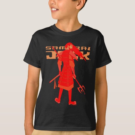 Samurai Jack Red Warrior Graphic T-shirt (Voorkant)