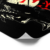 Samurai Japan Krijger Kanji Bushido Code Poster (Hoek)