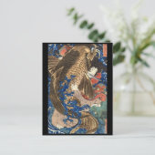 Samurai Japans schilderen c. jaren '1800 Briefkaart (Staand voorkant)