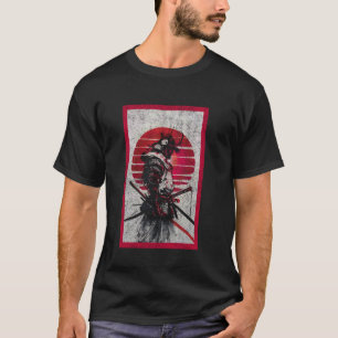Samurai Japanse Krijger Vintage Vechter Grafische T-shirt