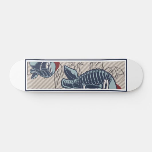 Samurai japon Ninja Karate Skateboard (Horz)