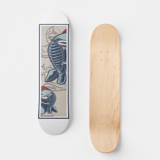 Samurai japon Ninja Karate Skateboard (Recto)
