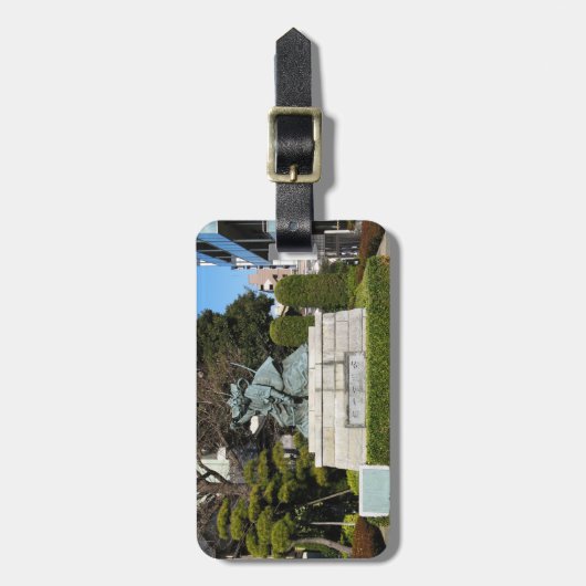 Samurai Kamakura Gongoro Kagemasa Kabuki Bagagelabel (Voorkant verticaal)