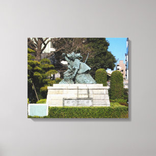 Samurai Kamakura Gongoro Kagemasa Kabuki Canvas Afdruk