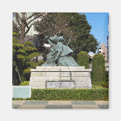 Samurai Kamakura Gongoro Kagemasa Kabuki-standbeel Magneet (Voorkant)