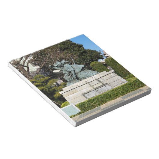 Samurai Kamakura Gongoro Kagemasa Kabuki-standbeel Notitieblok (Schuin)