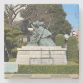 Samurai Kamakura Gongoro Kagemasa Kabuki Stenen Onderzetter (Voorkant)