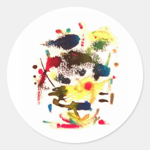 Samurai Kat-Dame Hankamer Artjunkhaus Stripverhaal Ronde Sticker