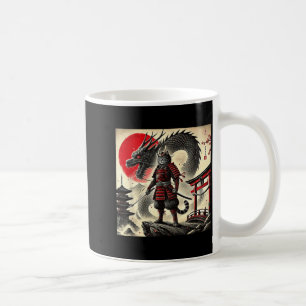 Samurai Kat Grafische Krijger Japanse Kat Ninja Ma Koffiemok