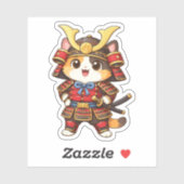 Samurai Kat Sticker (Vel)
