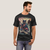 Samurai Kat  T-shirt (Voorkant volledig)