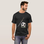 Samurai Katana and Soccer Ball - Japan T-shirt (Voorkant volledig)