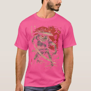 Samurai Kikker Japanse Kanji Samurai Warrior Kikke T-shirt
