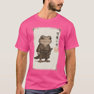 Samurai Kikker Japanse Kunst Anime Grappige Cadeau T-shirt