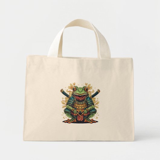 Samurai kikker krijger Tiny Tote (Voorkant)