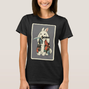 Samurai Konijn Japanse Tattoo Stijl Schattige Krij T-shirt