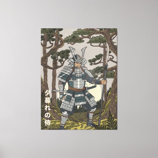 Samurai krijger  canvas afdruk (Voorkant)