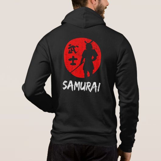 Samurai Krijger Hoodie (Achterkant)