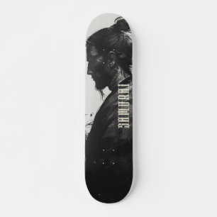 Samurai krijger illustratie skateboard