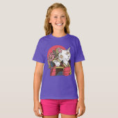 Samurai Krijger Kat T-shirt (Voorkant volledig)