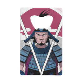 Samurai-krijger Kredietkaart Flessenopener
