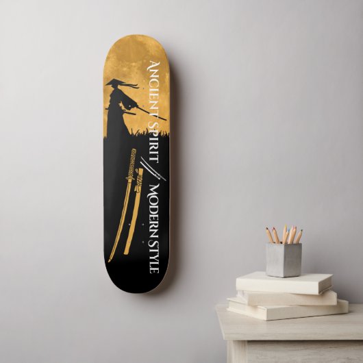 Samurai krijger Skateboard (Muurkunst)