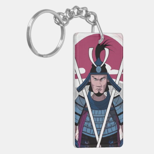 Samurai-krijger Sleutelhanger (Voorkant Links)