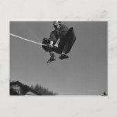 Samurai krijger sprong aanval met een zwaard 3 briefkaart (Voorkant)