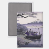 Samurai Magnet Mount Fuji Japanese Art (Recto/Verso)