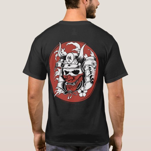 Samurai masker T-Shirt (Achterkant)