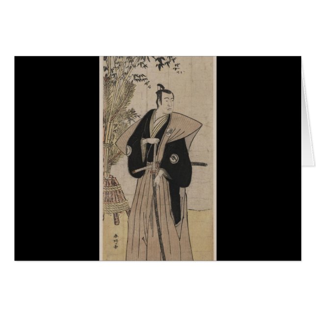  Samurai met Bamboe ongeveer 1700 s (Voorkant Horizontaal)