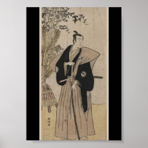  Samurai met Bamboe ongeveer 1700 s Poster