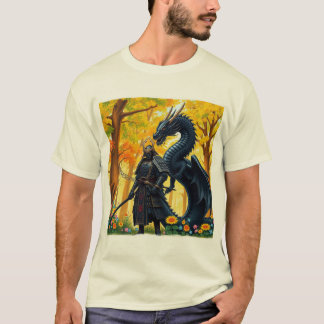 Samurai met draak | T-Shirt