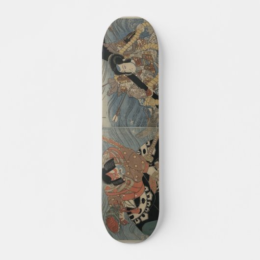 Samurai met groot zwaard en anker circa 1815 skateboard (Voorkant)