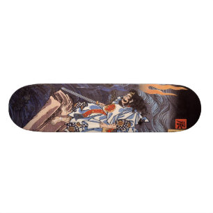 Samurai met Sword Skateboard