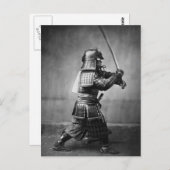  Samurai met zwaard en Dagger Briefkaart (Voorkant / Achterkant)
