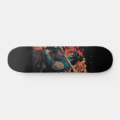 Samurai met zwaard skateboard (Horizontaal)