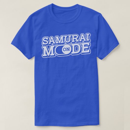 Samurai Mode op Sword Art Japanse strijder Warrio T-shirt (Design voorkant)