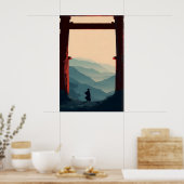 Samurai Mountain Poster Lone Swordsman, Torii (Cuisine)