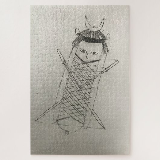 Samurai ninja hotdog legpuzzel (Verticaal)