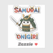Samurai Onigiri Sticker (Vel)
