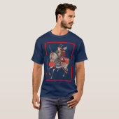 samurai op paard t-shirt (Voorkant volledig)