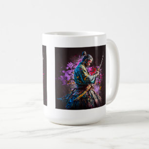 Samurai Painting Classic Mok, 15 oz Koffiemok