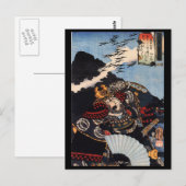 Samurai Painting, ongeveer 1800's Briefkaart (Voorkant / Achterkant)