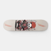 Samurai Panda Bear warrior Skateboard (Horz)